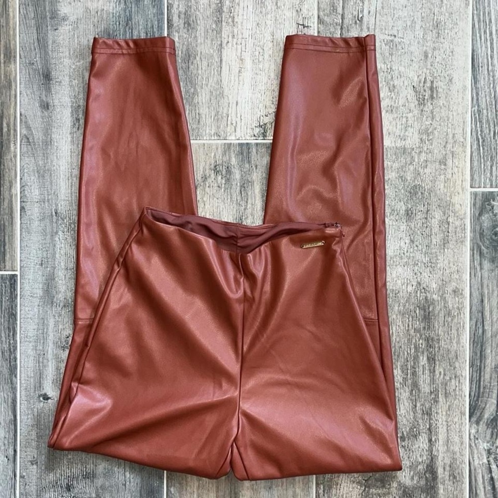 Fabletics Copper Vegan Leather Leggings